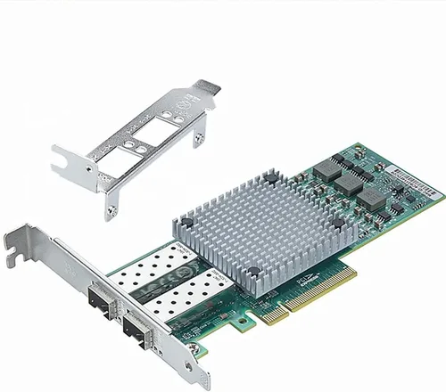 Vista 3 de Tarjeta de red NIC PCI-E SFP+ NIC de 10 Gb, con chipset Broadcom 57810S, puerto SFP+ dual, adaptador LAN Ethernet PCI-E X 8/X16 compatible