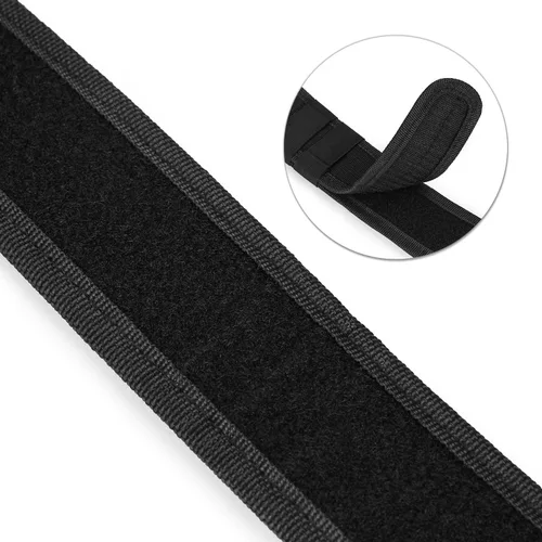 Vista 9 de AGPTEK Cinturón táctico de combate de nylon para seguridad policial (negro)