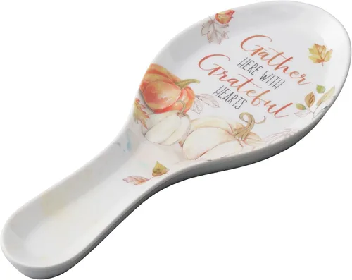 Vista 15 de UP ware - Soporte para cuchara de melamina con diseño floral de conejito para estufa, encimera de cocina y mesa de comedor, 9.625 pulgadas Floral