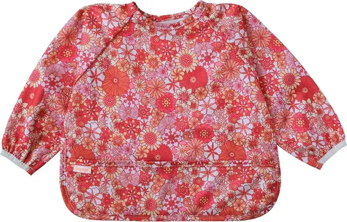 Vista 13 de Babero de manga larga impermeable - Baberos lavables a máquina para comer - Babero para bebé para niños pequeños - Suministros BLW para bebé Celeste