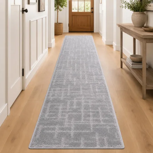 Vista 10 de Well Woven Serenity - Alfombra suave extra larga para pasillo, escalera, trufa de lino, 31 pulgadas x 24 pies