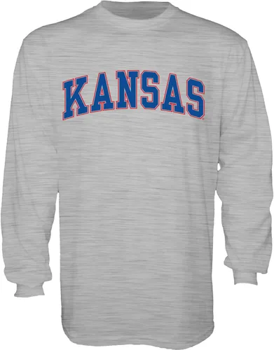 Vista 6 de Blue 84 NCAA playera de manga larga con nombre de equipo arqueado color brezo oscuro para hombre