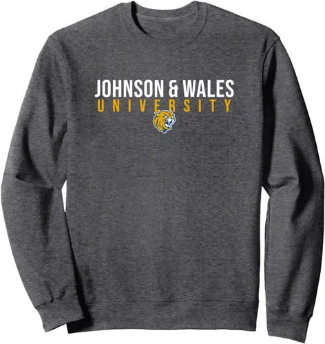 Vista 3 de Johnson and Wales University JWU Wildcats - Sudadera apilada, Negro