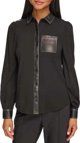 Vista 2 de Karl Lagerfeld Paris Blusa de punto colorida para mujer