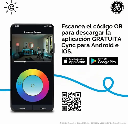 Vista 9 de GE CYNC Sensor de movimiento inteligente inalámbrico, alimentado por