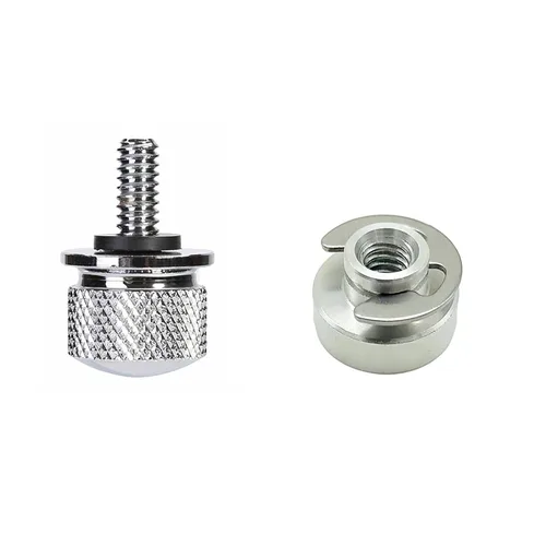Vista 6 de Juego de 4 tornillos y tuercas de acero inoxidable para guardabarros trasero y guardabarros, montaje rápido, compatibles con Harley Touring Soft
