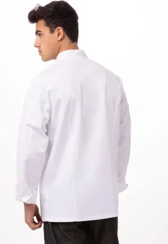 Vista 3 de Chef Works Monza Executive Chef Coat para hombre