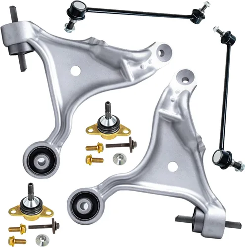 Vista 105 de Detroit Axle - Kit de extremo delantero para Chrysler 300 Dodge Charger 2011-2023 Challenger, 2 Lower Rearward Control Arms 2 Outer Tie Rods 2