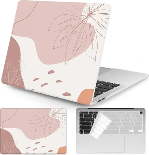 Vista 11 de Funda protectora de plástico rígida de plástico con funda para teclado compatible con MacBook Air de 13 pulgadas 2020, 2019, 2018, A2179, M1, A2337