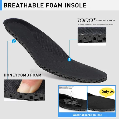 Vista 5 de JIAFO Zapatos deportivos para caminar para mujer, zapatos deportivos para mujer, zapatos de correr antideslizantes para mujer, sin cordones