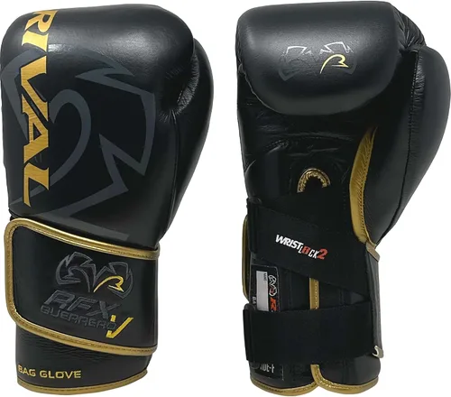 Vista 2 de Guantes de boxeo RIVAL RFX-Guerrero-V para bolsa de entrenamiento, con relleno de espuma multicapa (HDEF), cuero premium, sistema Wrist Lock 2