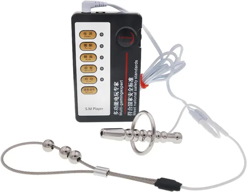 Vista 8 de Enchufe anal de metal masculino extendido Multi Bead Uretral Plug Soft Cock Ring Multifuncional Set