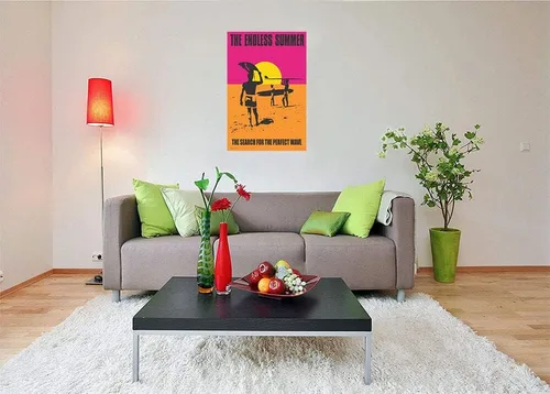 Vista 4 de Endless Summer - Póster de luz negra con licencia oficial, no flocado, 24 x 36 pulgadas