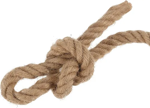 Vista 5 de JAPCHET Cuerda de yute natural de 164 pies x 0.394 in, cuerda de yute trenzado de 3/8 pulgadas, cuerda de arpillera fuerte para manualidades