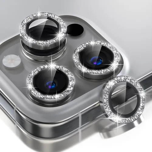 Vista 413 de Choiche Compatible para iPhone 16 Pro/iPhone 16 Pro Max Protector de Lente de Cámara, Vidrio Templado 9H Protector de Pantalla de Cubierta de Cámara