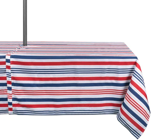 Vista 14 de DII - Mantel con dise�o de rayas