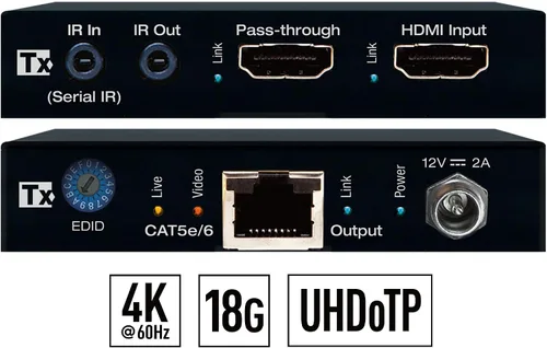 Vista 2 de KD-EX18G: Juego de extensor CAT6 de más de 114.8 ft HDMI