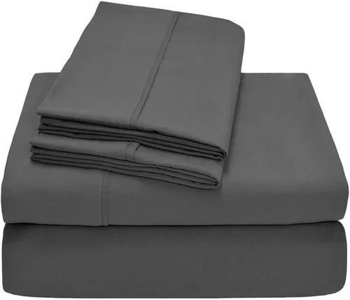Vista 17 de Ropa de cama de algodón egipcio Satén Solid Patrón 1000 hilos 6 pcs hoja de cama Set 100% algodón egipcio de clase alta, sólido, 15 inches Deep Beige