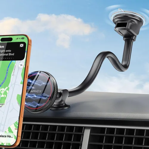 Vista 10 de APPS2Car Soporte de teléfono celular para MagSafe, soporte de teléfono para Negro