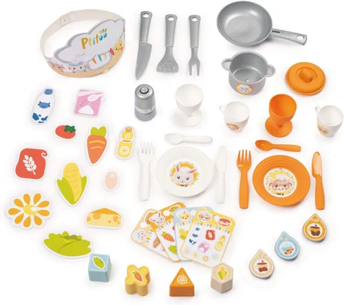 Vista 6 de Smoby 310717 Ptitoo - Cocina infantil con formas y sonido ajustables, 22 accesorios, óptima para edades tempranas, multicolor