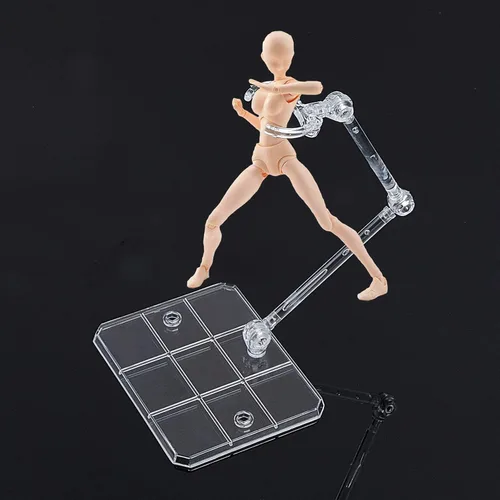 Vista 8 de FINGERINSPIRE 8 Pcs Action Figure Stand Assembly Action Figure Display Holder Base Doll Model Support Stand for 6 inch Action Figures or Effects