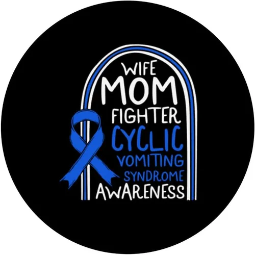 Vista 3 de Síndrome de vómito cíclico Esposa Mamá Guerrero CVS Cinta CVS Awa PopSockets intercambiable PopGrip