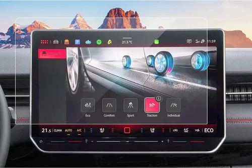 Vista 15 de SXCY 4 protectores de pantalla para Genesis GV70 2026 2027 [GPS + AC] Para Genesis GV70 2026 2027 Accesorios 2027 GV70 Protector de pantalla táctil