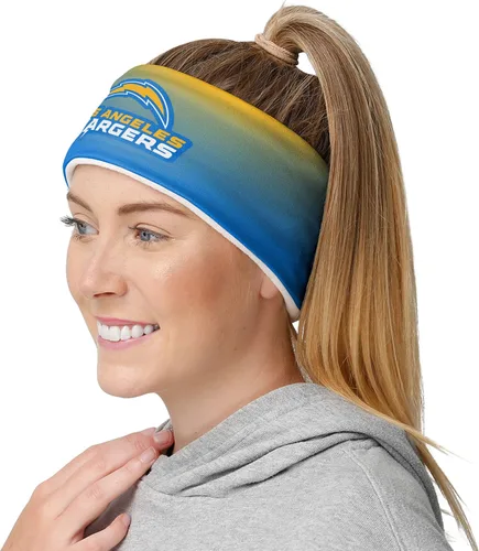 Vista 70 de FOCO Diadema de moda para mujer con logotipo de equipo de la NFL Gradiente impreso.