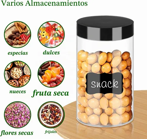 Vista 5 de Hajoyful Tarros de plástico con tapas de 6 onzas, 42 recipientes pequeños vacíos para cosméticos, tarros de comida transparentes para regalo, tarros