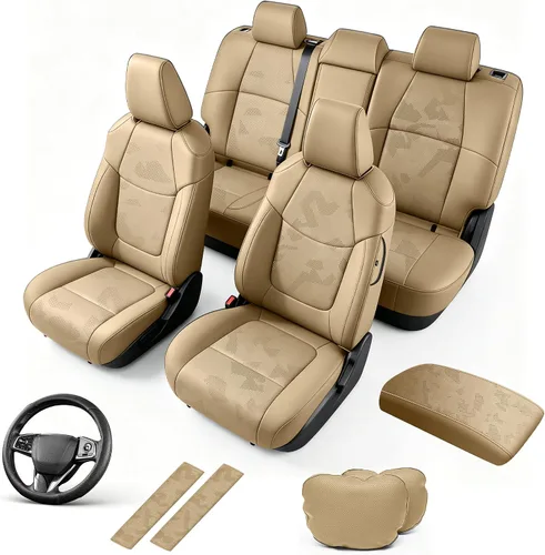 Vista 23 de AOMSAZTO Seat Covers for Mazda 3 2014 2015 2016 2017 2018 2-Negro