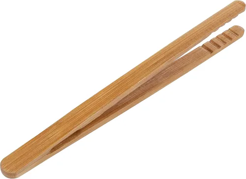 Vista 9 de I-MART Juego de 2 pinzas de bambú para tostadoras de 7 pulgadas, pinzas de madera para tostadas para uso en cocina pequeña, bagels, magdalenas