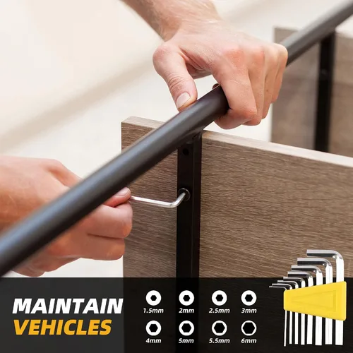 Vista 6 de URASISTO Kit de herramientas para el hogar de 40 piezas con caja de fácil transporte, pequeño juego de herramientas de mano básicas perfecto