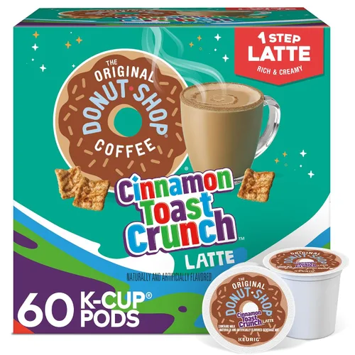 Vista 13 de The Original Donut Shop - Cápsulas de Caramel Latte para Single-Serve Keurig K-Cup, café saborizado, 20