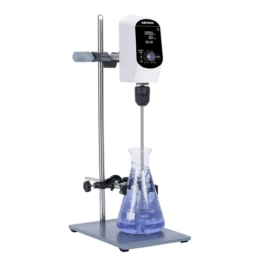 Vista 9 de Mezclador agitador eléctrico de arriba de 100-2000 RPM Max.20L (H₂O) Pantalla LCD Mezclador digital agitador superior 10000mPas Potente mezclador