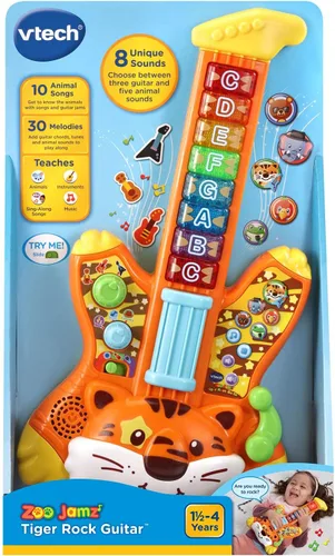 Vista 7 de VTech - Guitarra Zoo Jamz Tiger Rock, naranja