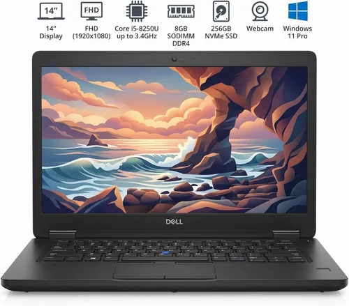Vista 2 de Dell Portátil Latitude 5490, 14 pulgadas FHD, Core i5-8250U, 8G DDR4,256G