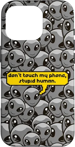 Vista 20 de Alien Dont Touch My Phone Stupid Human Funny Space Lover Case for iPhone 17