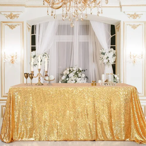 Vista 73 de B-COOL Mantel de lentejuelas con brillo para mesas, color azul bebé, mantel de lentejuelas para decoración de mesas, para bodas, Navidad