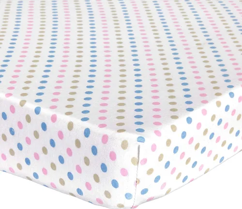 Vista 31 de Sábana ajustable de algodón tejido en jersey para cuna o cama para niño o niña, de Abstract