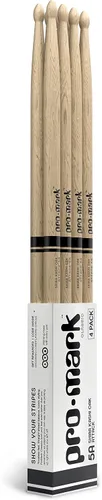 Vista 12 de ProMark Baquetas de batería Classic Attack 2B Shira Kashi Oak Baquetas, punta ovalada de nailon, un par Punta de nailon