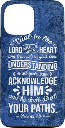 Vista 24 de Trust in Lord with All Your Heart Proverbio 3:5-6 - Carcasa cristiana para iPhone 17