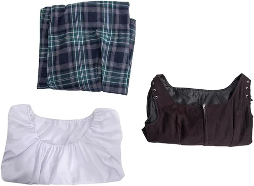Vista 6 de Vestido de cosplay de Claire Fraser de las Tierras Altas escocesas para mujer de Outlander