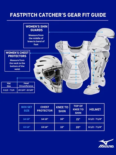 Vista 2 de Mizuno Mizuno Women's Samurai Boxed Catcher's Gear Set