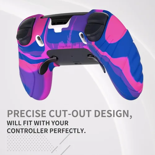 Vista 59 de PlayVital Guardian Edition Anti-Slip Ergonomic Silicone Cover Case for ps5 Edge Controller, Soft Rubber Protector Skin for ps5 Edge Wireless