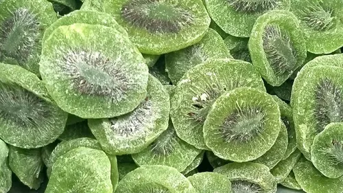 Vista 8 de Kiwi, rebanadas secas, perfectas para hornear y aperitivos, vegano, bajo en calorías, tropical, picante, delicioso, satisfactorio, fácil de usar