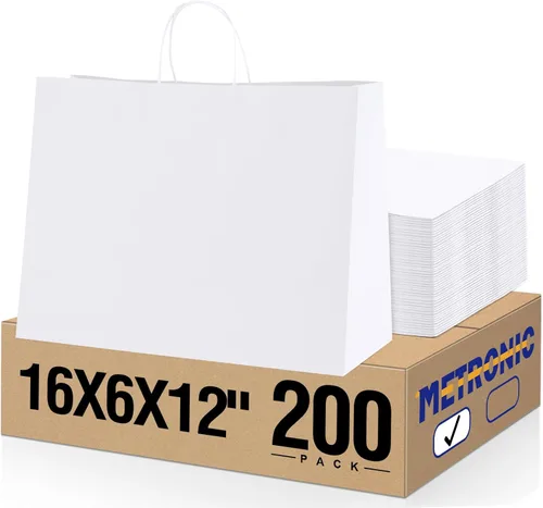 Vista 36 de METRONIC Bolsas de regalo de papel marrón de 5.25 x 3.75 x 8 pulgadas