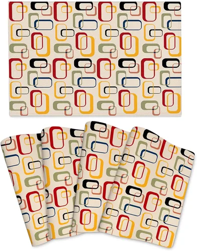 Vista 16 de Juego de 4 manteles individuales de mármol negro y dorado, lavables, antideslizantes, resistentes al calor, color dorado y negro gris, manteles