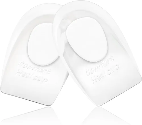 Vista 10 de Taloneras para tendinitis de Aquiles y fascitis plantar - Paquete de 6 plantillas de gel para zapatos para alivio del dolor de talón, soporte