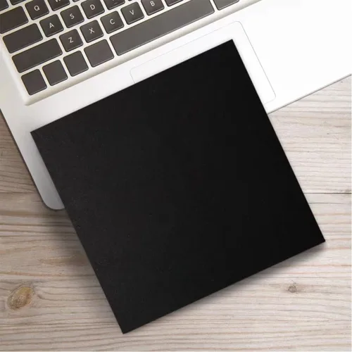 Vista 4 de 25 fundas de CD y DVD de papel kraft negro, sobres de cartón para almacenamiento de CD/DVD