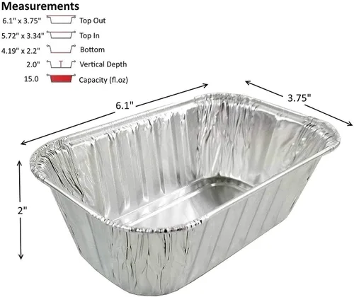 Vista 2 de PACTOGO Mini moldes desechables de papel de aluminio de 1 libra con tapas transparentes de cúpula baja (paquete de 400 juegos)